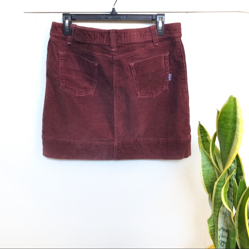 Patagonia Organic Cotton Corduroy Skirt Burgandy - Picture 3 of 9